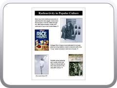 Radioactivity in Popular Culture